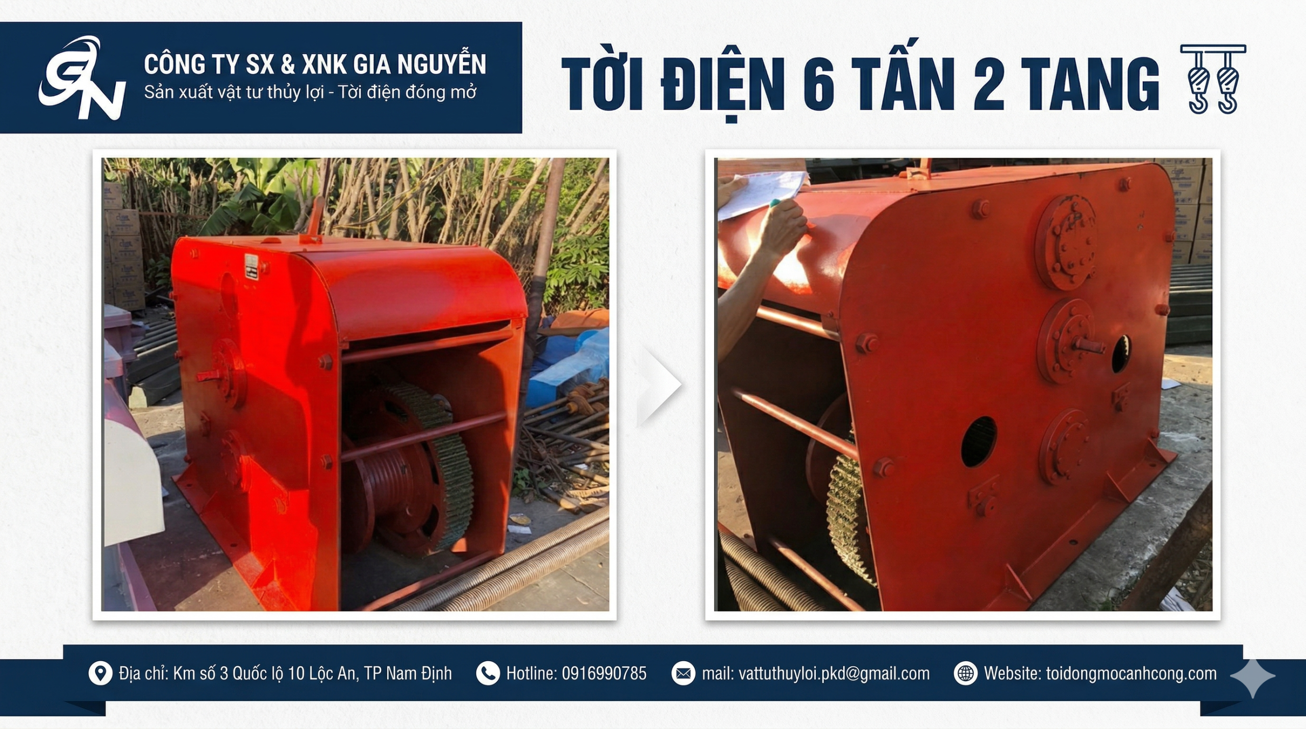 Tời Điện 6 Tấn 2 Tang | Giá Tốt, Chất Lượng Cao – Gia Nguyễn